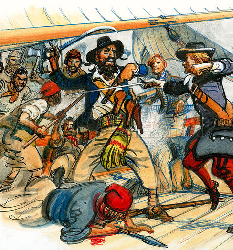 Pirates fighting